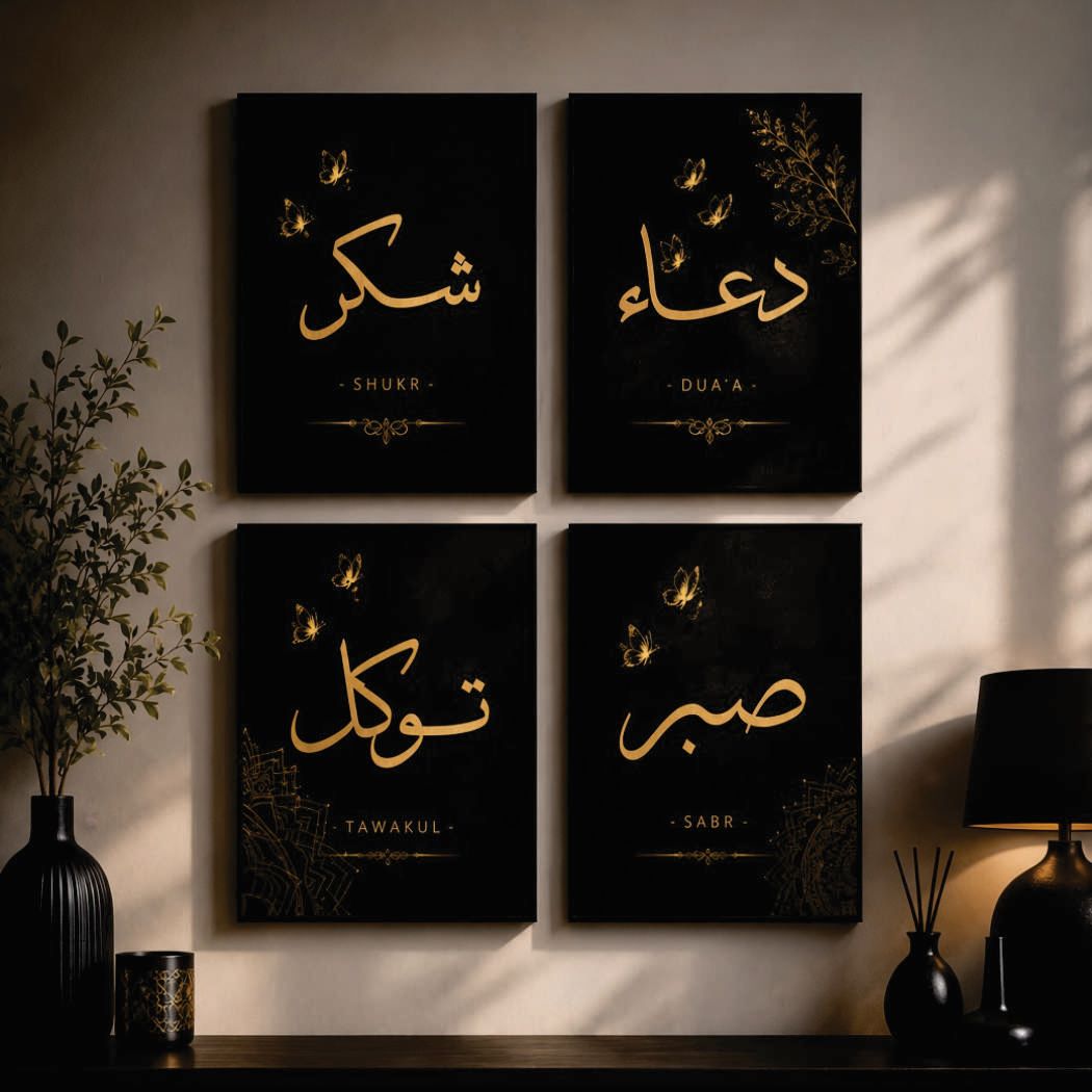 "Modern Wall Art Set of 4 – Premium 8x11 Photo Tiles for Home Decor"