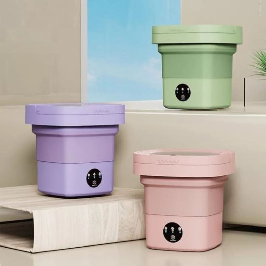 WaveWash Go – Portable Folding Mini Washing Machine
