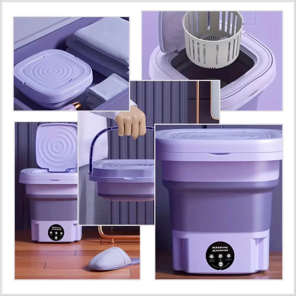WaveWash Go – Portable Folding Mini Washing Machine